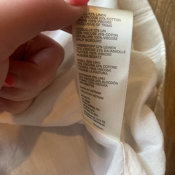 Free People Linen Fern Blazer striped oversized - Picture 9 of 12